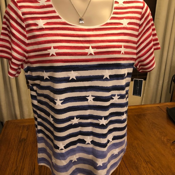 Karen Scott Tops - Macy’s Karen Scott Americana Shirt